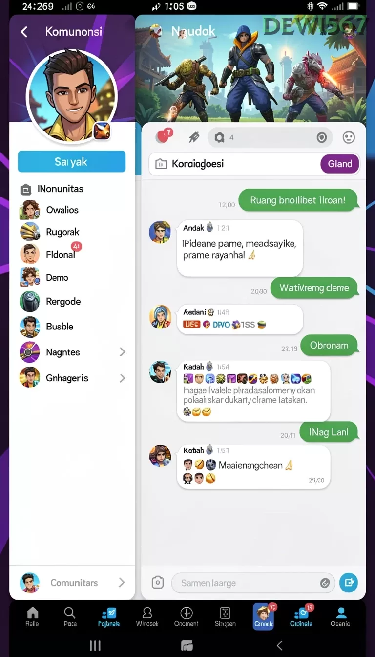 Cuplikan layar menu unduhan dewi567 untuk perangkat Android